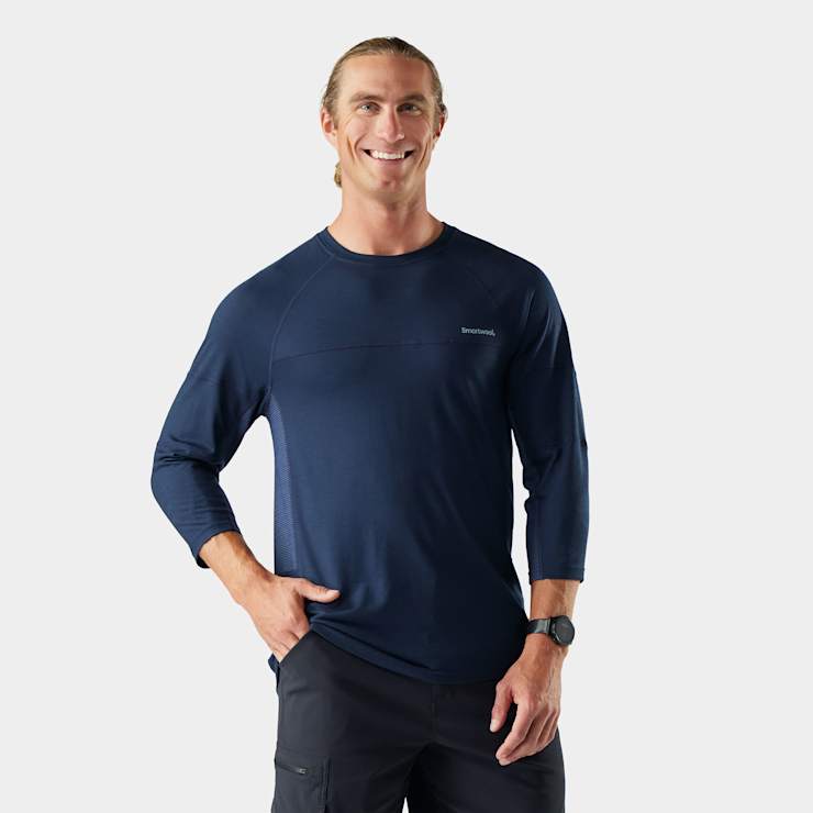 smartwool Men's Mountain Bike 3/4 Sleeve Jersey