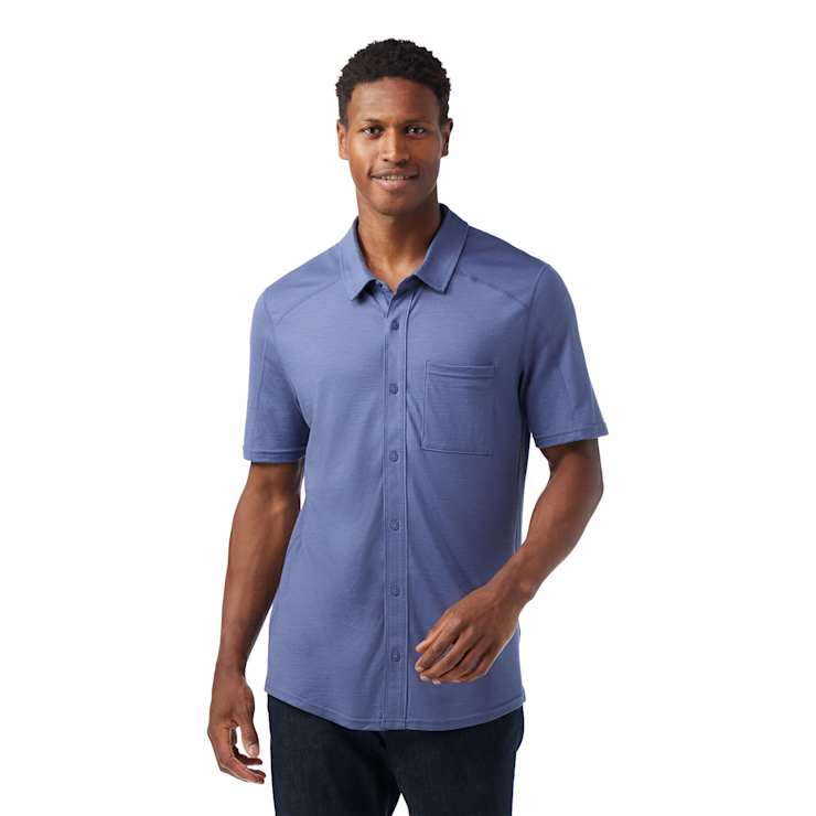 smartwool Men's Short Sleeve Button Down