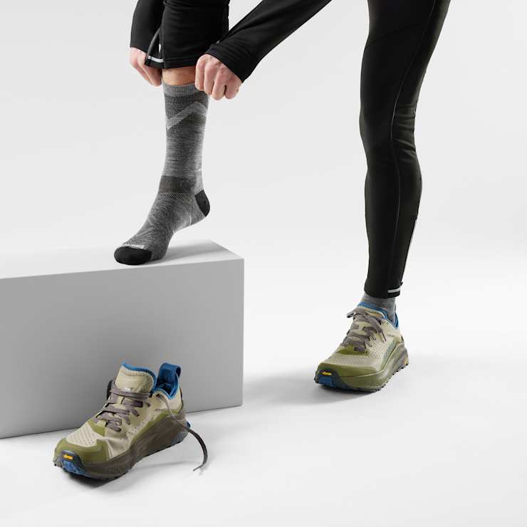 Smartwool Run Mid Crew Pattern Socks