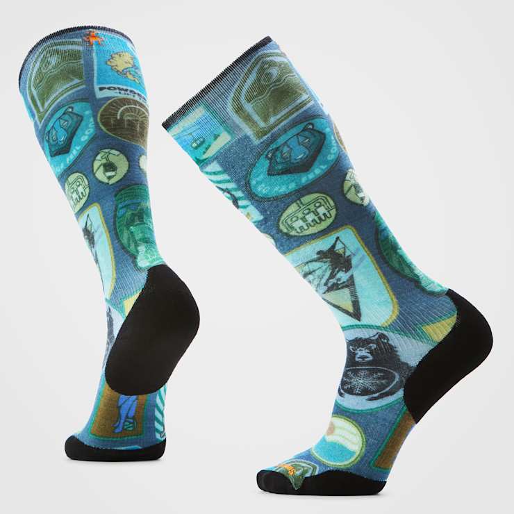 smartwool Ski Explorer Print Over The Calf Socks