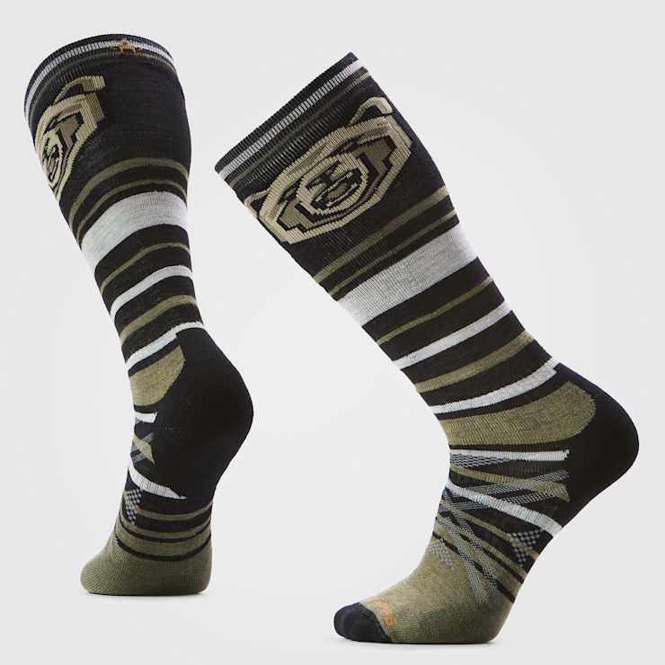 smartwool Ski Growling Grizzly Over The Calf Socks