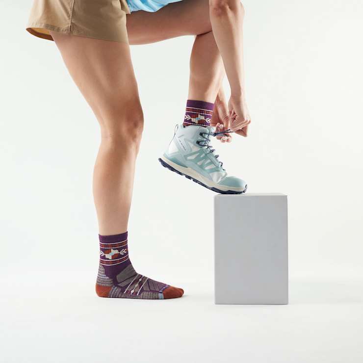 Smartwool Women's Hike Retro Floral Mid Crew Socks