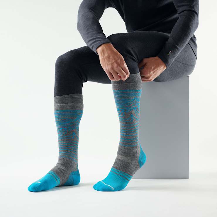 Smartwool Snowboard Iguchi Pattern Over The Calf Socks