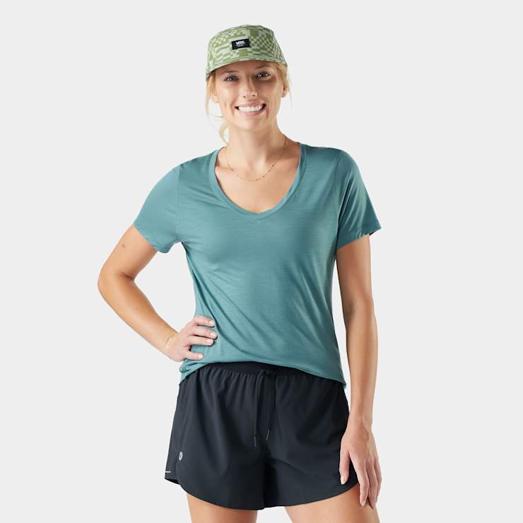 smartwool Women's Active Ultralite V-Neck Short Sleeve