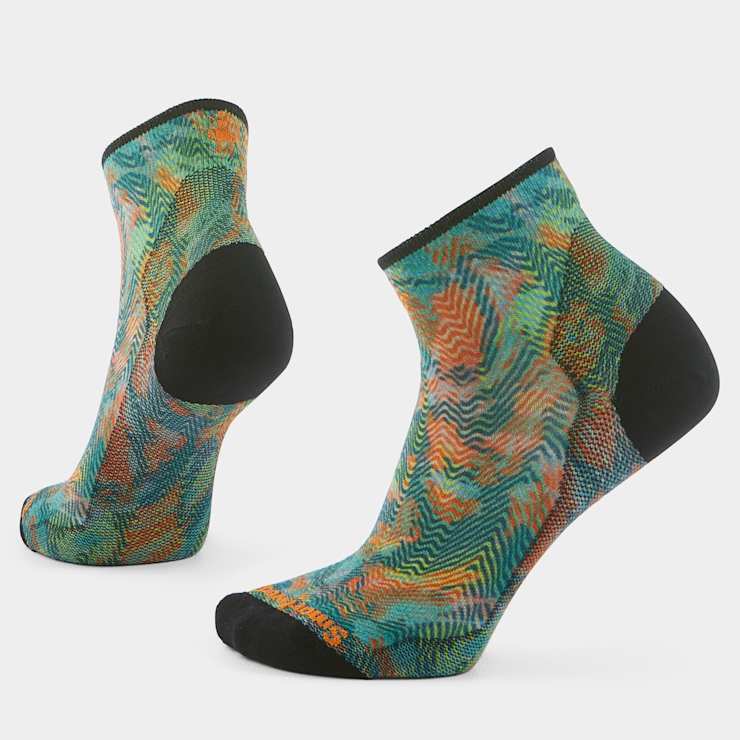 smartwool Women's Bike Jungle Music Print Ankle Socks