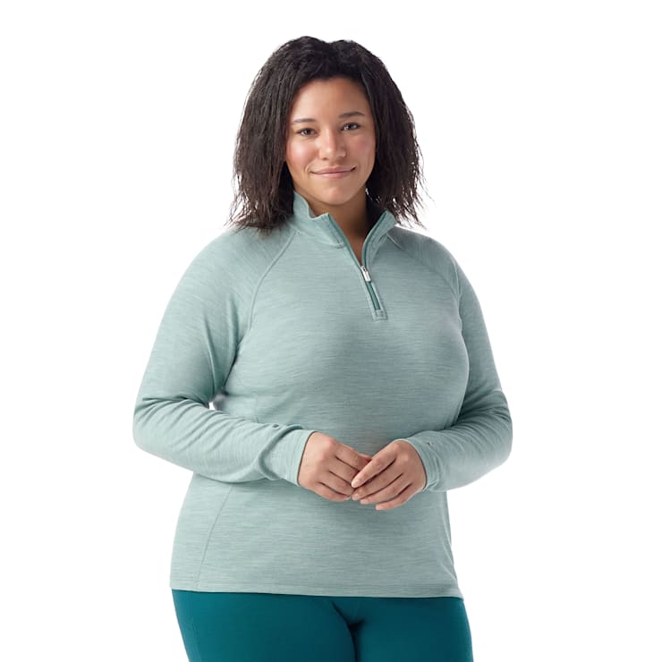smartwool Women's Classic Thermal Merino Base Layer 1/4 Zip Plus