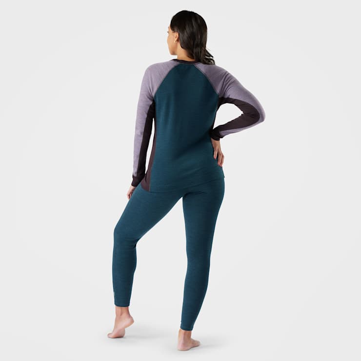Smartwool Women's Classic Thermal Merino Base Layer Colorblock Crew