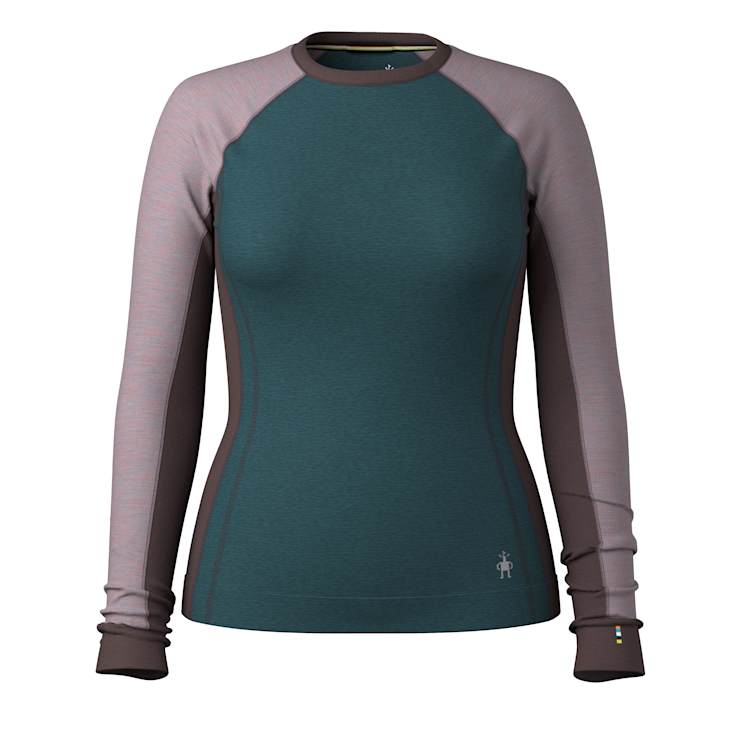 Smartwool Women's Classic Thermal Merino Base Layer Colorblock Crew