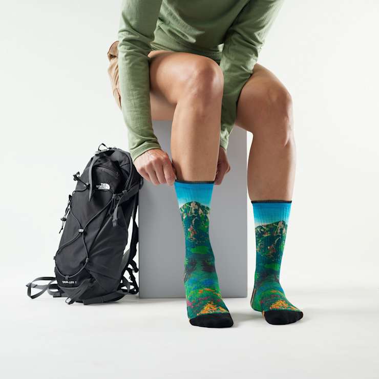 Smartwool Women’s Hike Mountain Lake Print Crew Socks