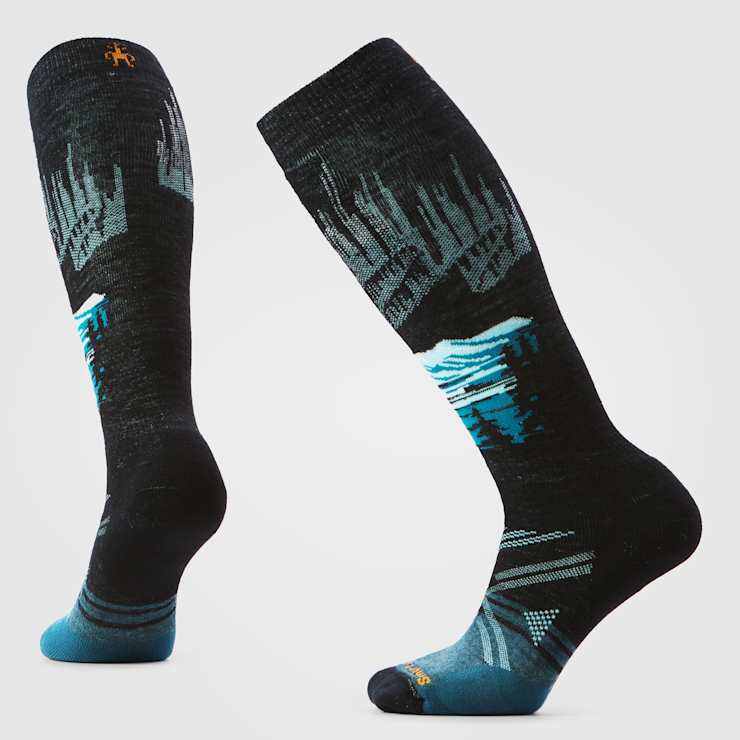 smartwool Women's Ski Alpine Auroras Over The Calf Socks