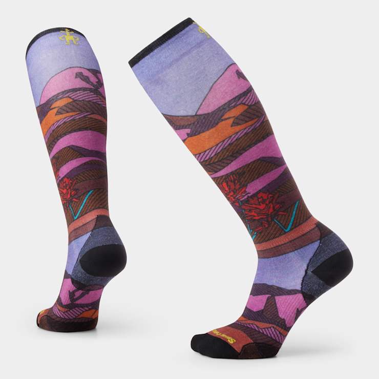 smartwool Women's Ski Floral Field Print Over The Calf Socks