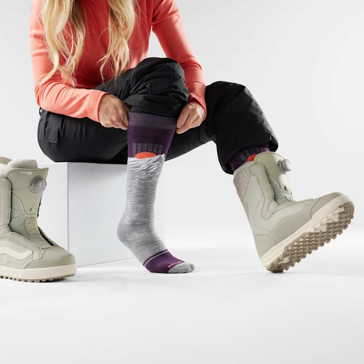Smartwool Women's Snowboard Valley Sunset Over The Calf Socks