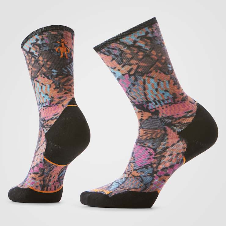 smartwool Women's Trail Run Triangle Prism Print Crew Socks