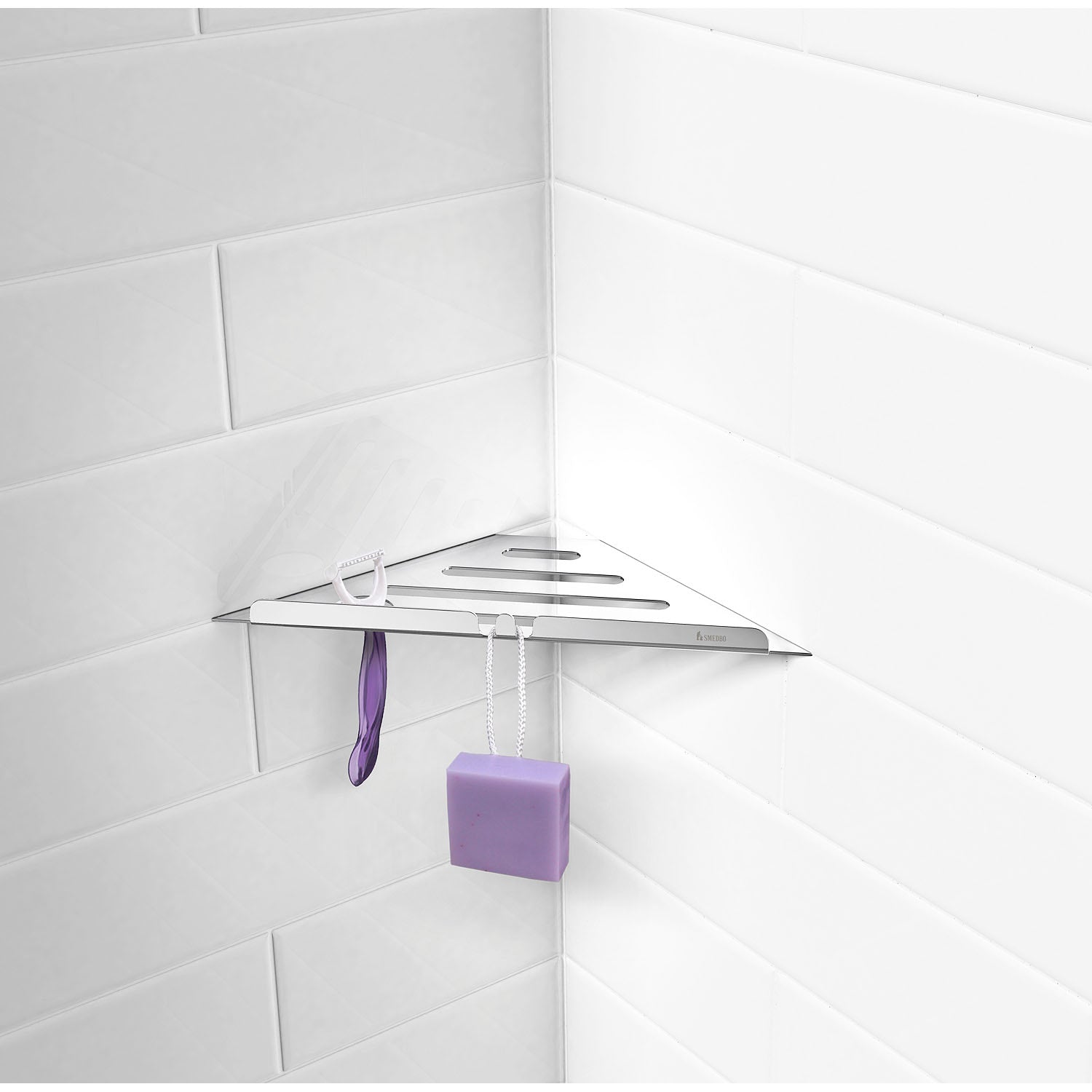 Smedbo Grout Line Corner Shelf