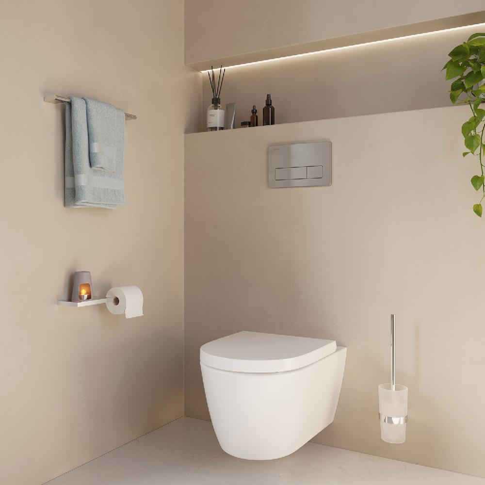 Smedbo Toilet Roll Holder With Shelf