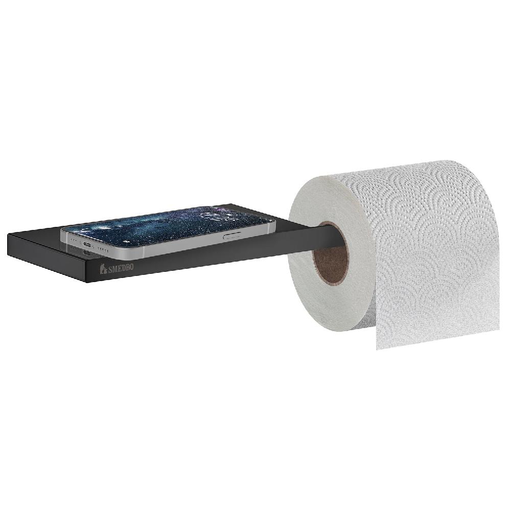 Smedbo Toilet Roll Holder With Shelf