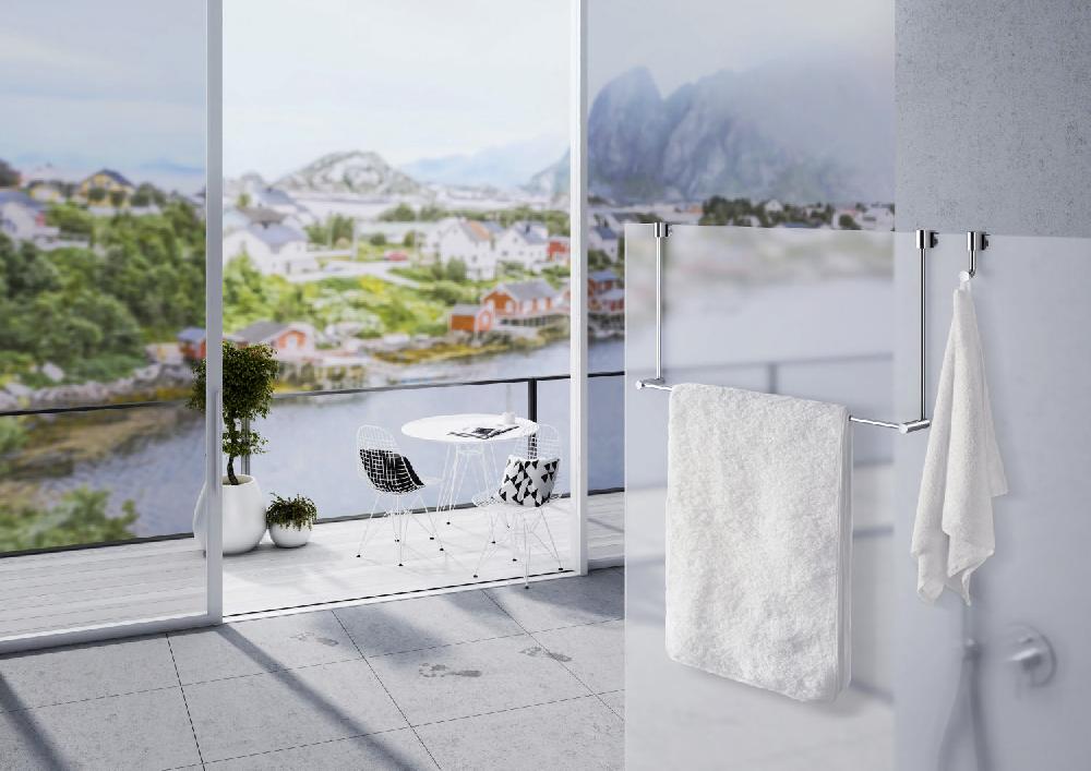 Smedbo Towel Rail For Glass Shower Panel