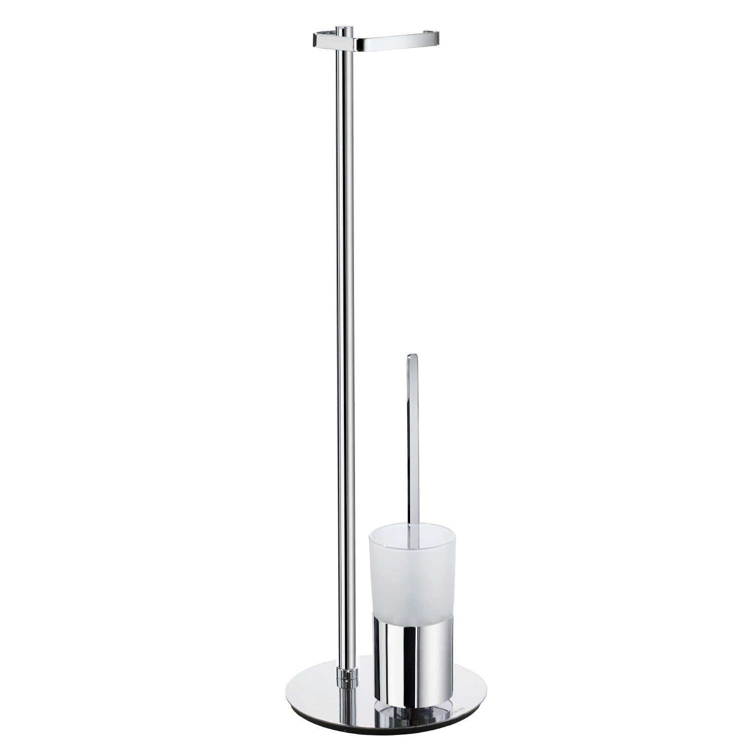 smedbo Toilet Roll Holder Free Standing/Toilet Brush incl. Container