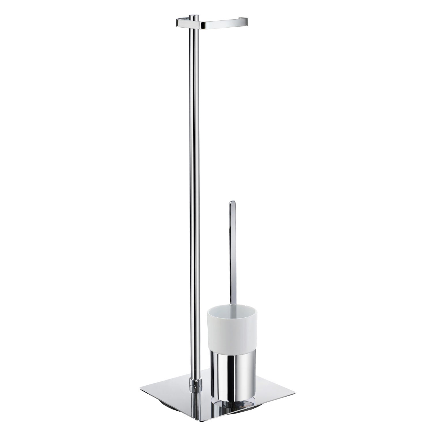 smedbo Toilet Roll Holder Free Standing/Toilet Brush incl. Container