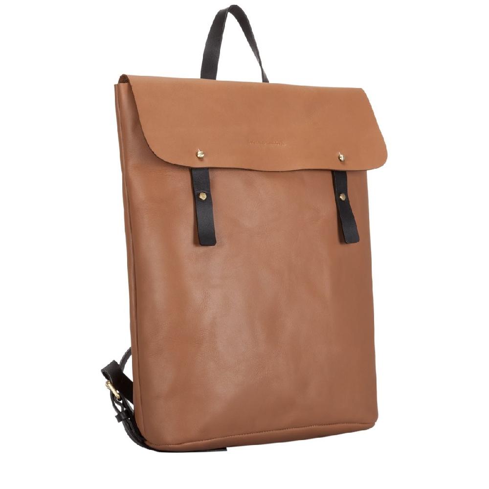 Smith & Canova Asquith Smooth Leather Flapover Backpack