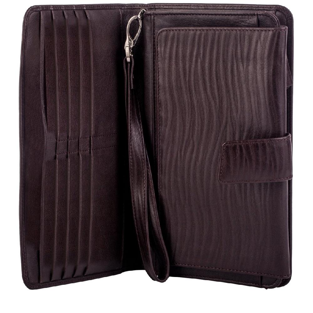 Smith & Canova Barbon Embossed Leather Card & Document Case