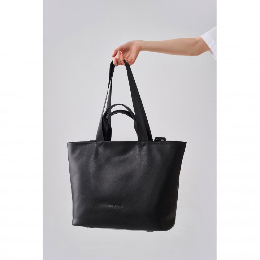 smith & Canova Jensen Smooth Leather E/w Tote / Shoulder Bag