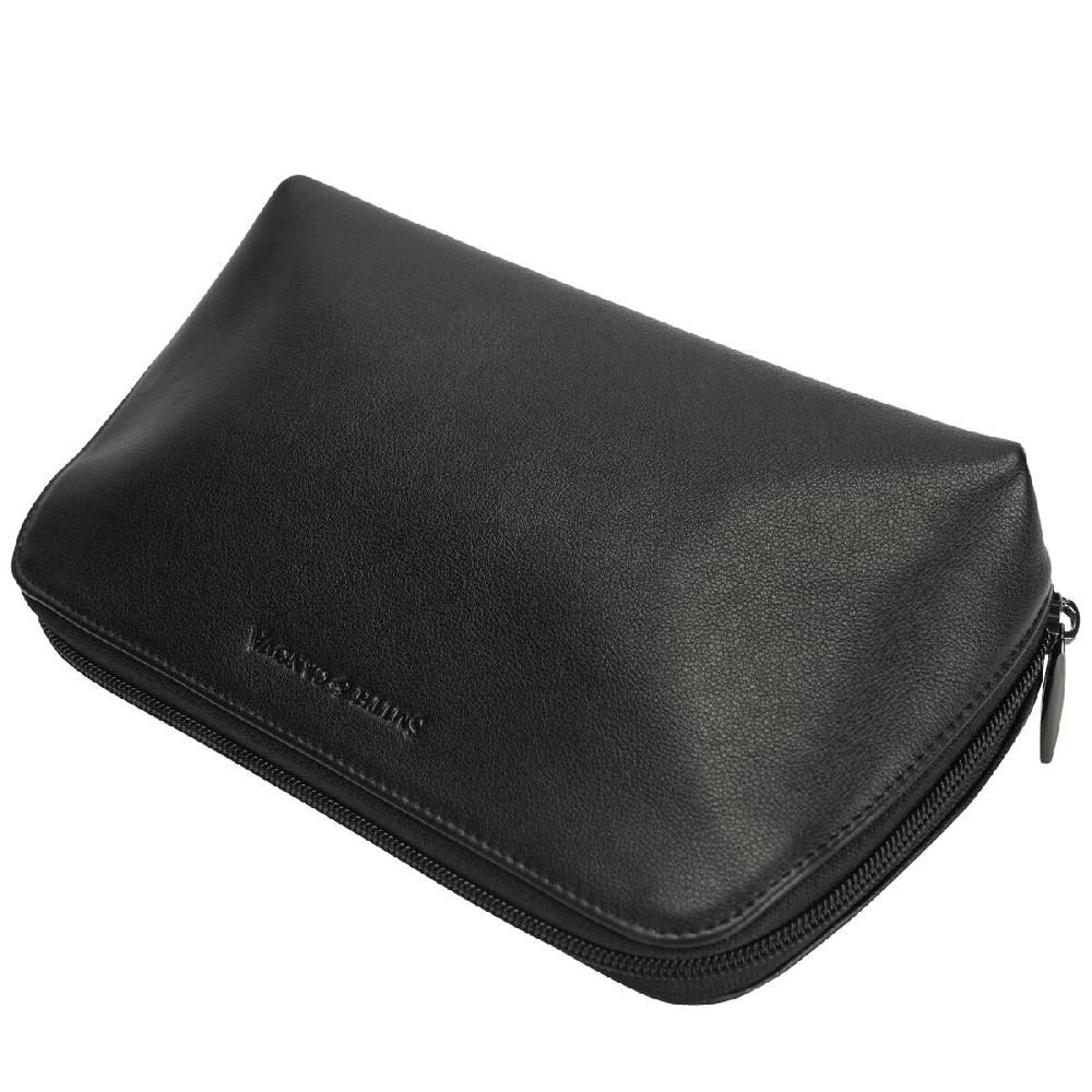 Smith & Canova Jensen Soft Grain Leather Zip Top Cosmetic Bag
