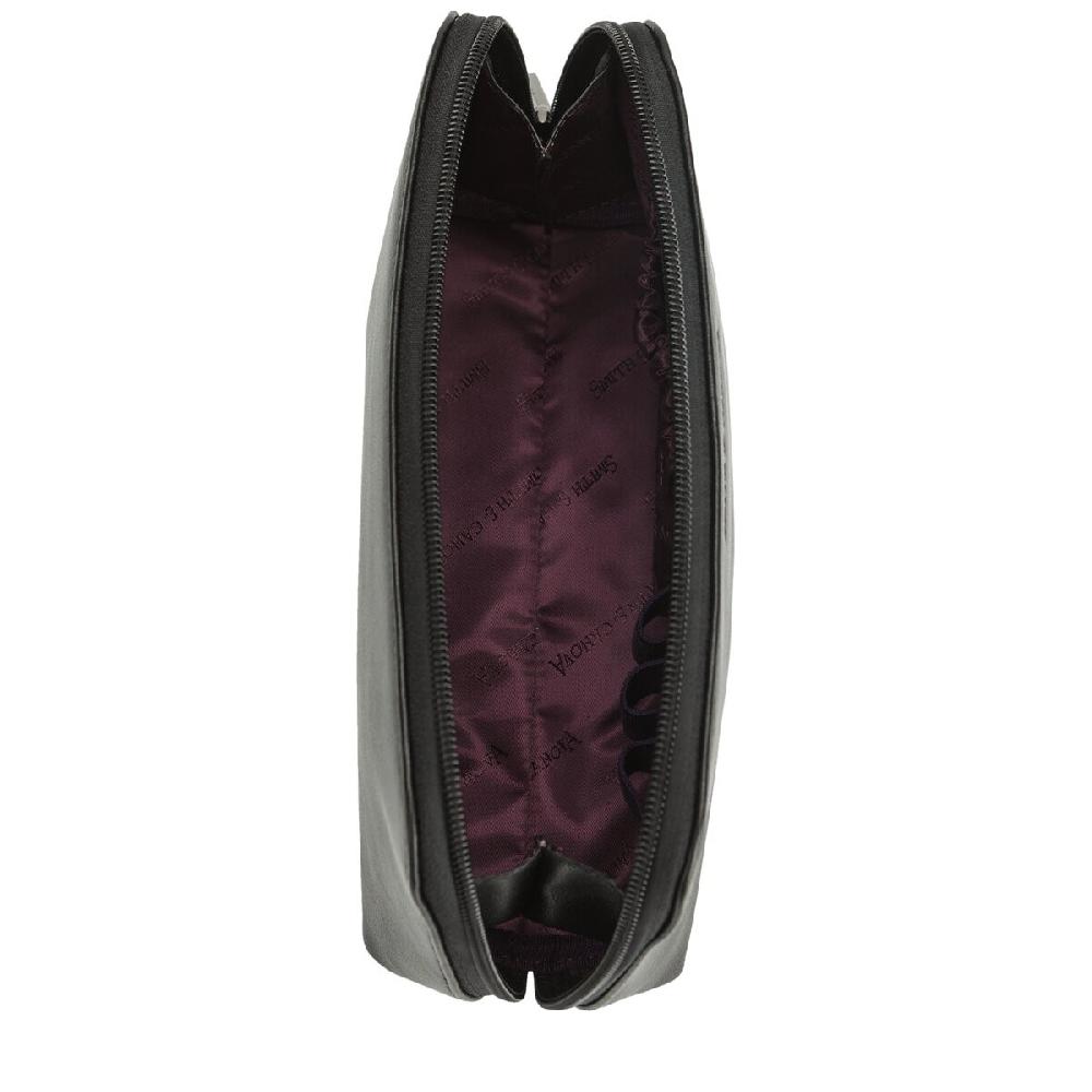 smith & canova Jensen Soft Grain Leather Zip Top Cosmetic Bag