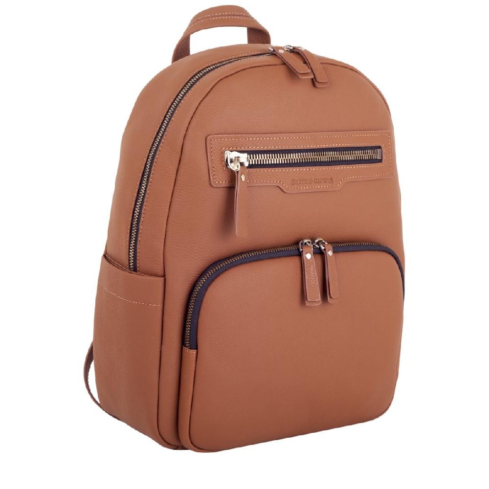 smith & canova Winston Oil Tanned Leather Zip Around Backpack