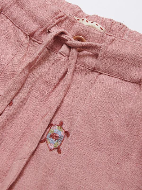 Smr Days Es Cubells Organic Cotton Shorts In Raspberry Pink