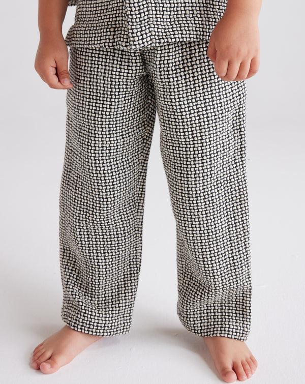 smr days Kids Malibu Cotton Trousers in Black and White