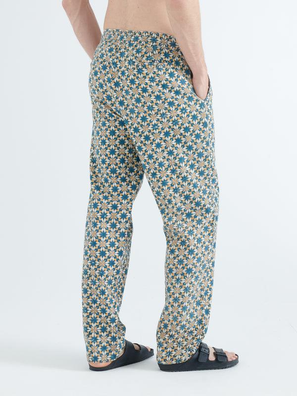 Smr Days Malibu Organic Cotton In Yellow And Green Block Print