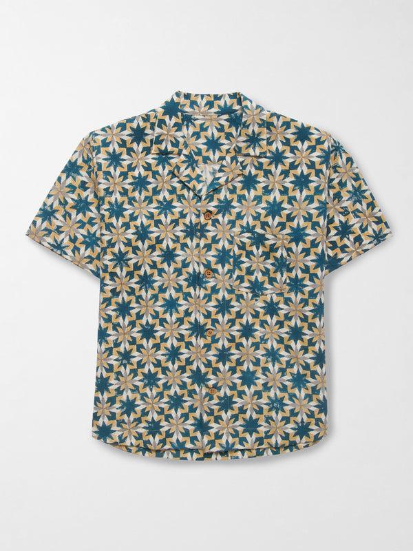 Smr Days Paraiso Organic Cotton Shirt In Yellow And Green