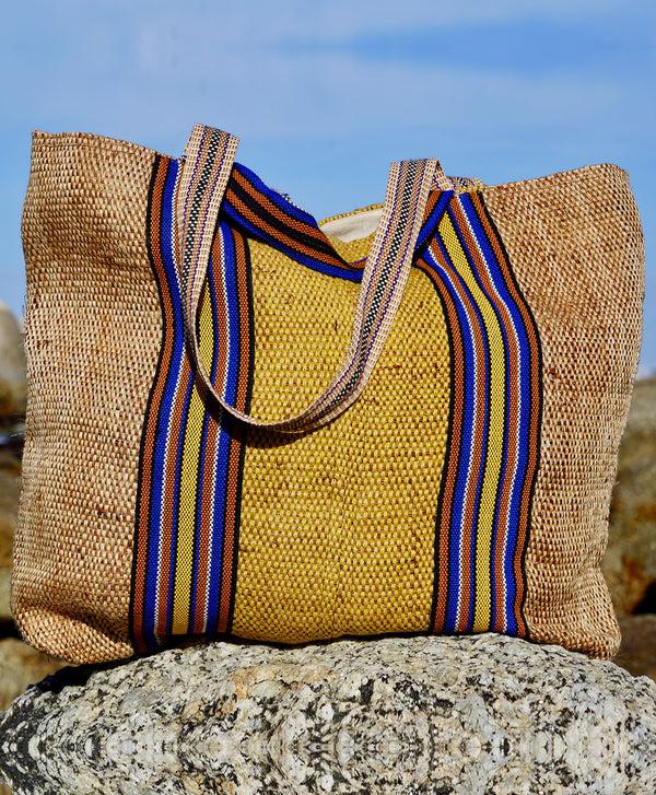 smr days Augustus Bag In Blue & Yellow Multi