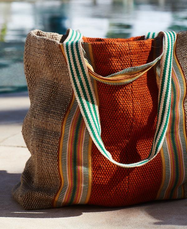smr days Buddy - Jute Bag with an Orange Stripe