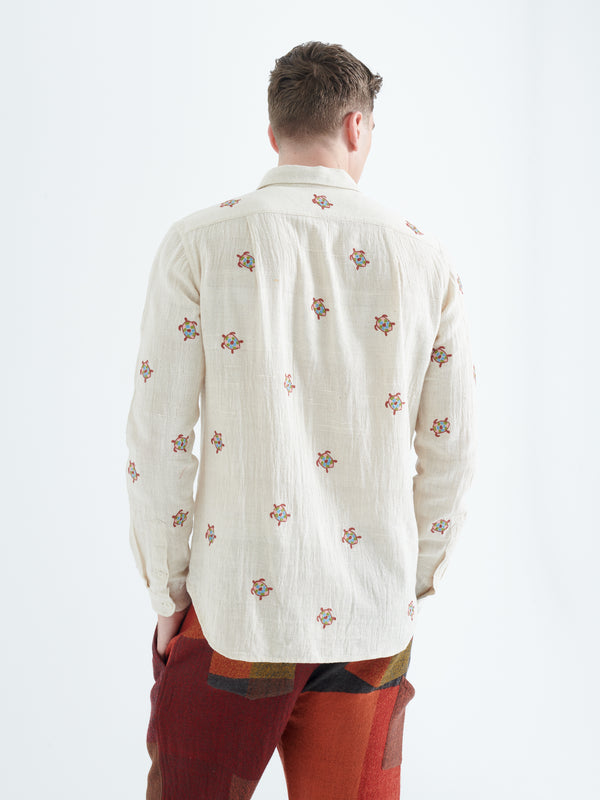 Smr Days Enamorados Cotton Shirt In Cream