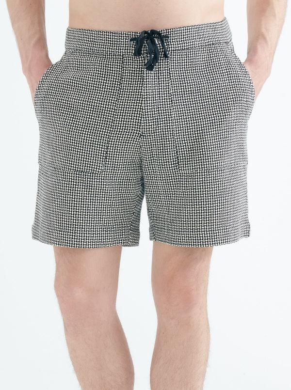 smr days Es Cubells Cotton Shorts In Black Multi