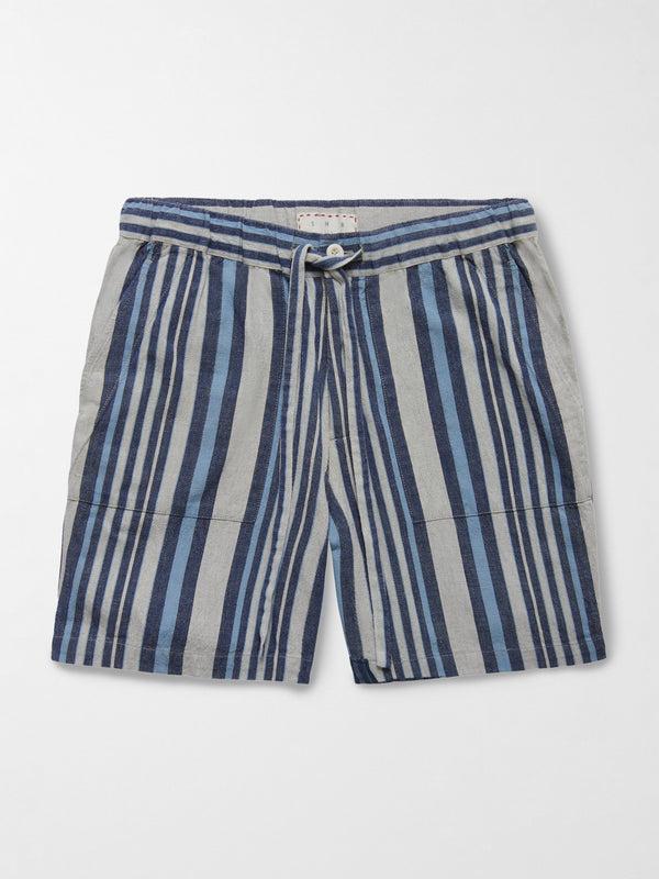 Smr Days Es Cubells Cotton Shorts In Blue Stripes