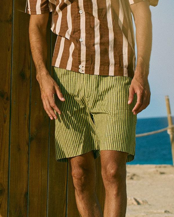 smr days Es Cubells Cotton Shorts in Grass Green