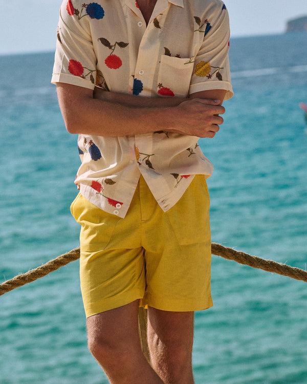 smr days Es Cubells Cotton Shorts in Sunshine