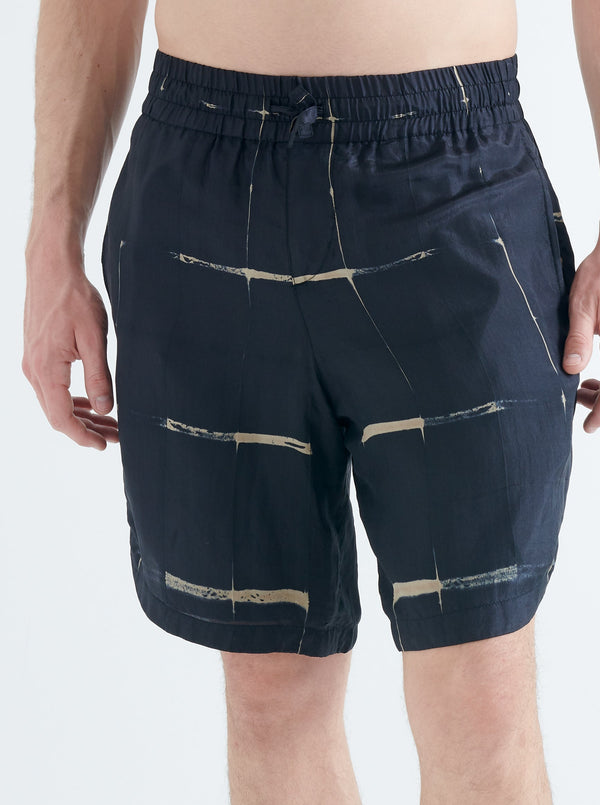 Smr Days Hiri Silk Short In Black And Sand