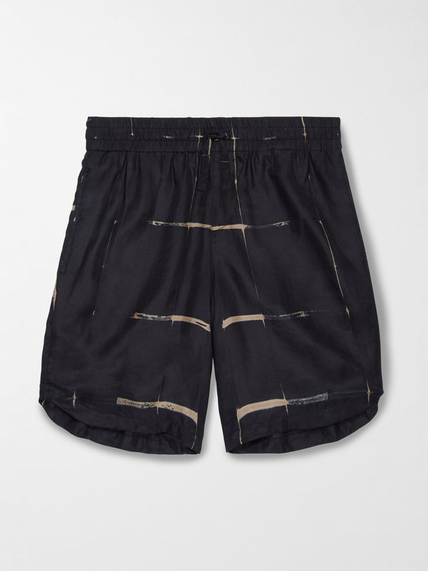 Smr Days Hiri Silk Short In Black And Sand