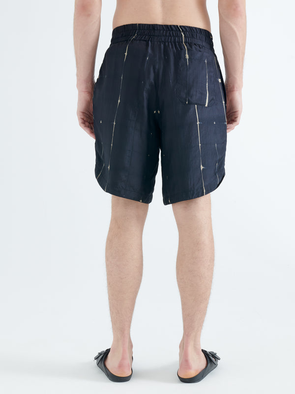 Smr Days Hiri Silk Short In Black And Sand