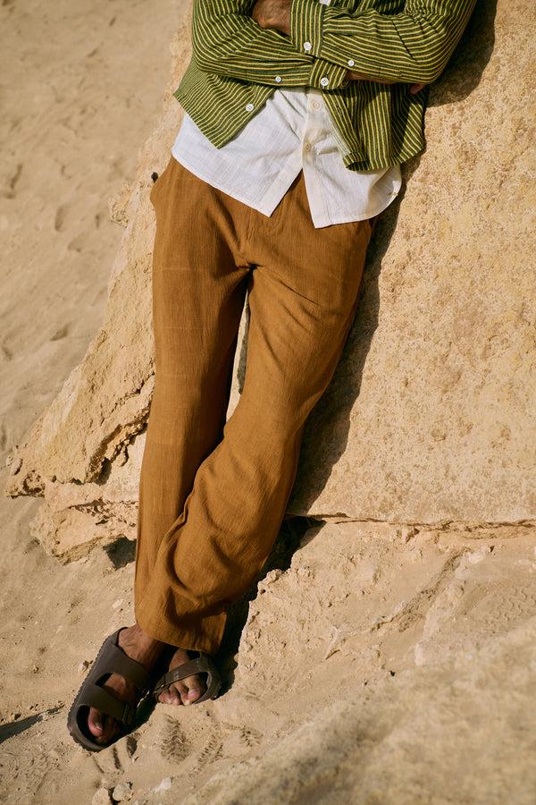 smr days Jumeirah Organic Cotton Trousers in Sand