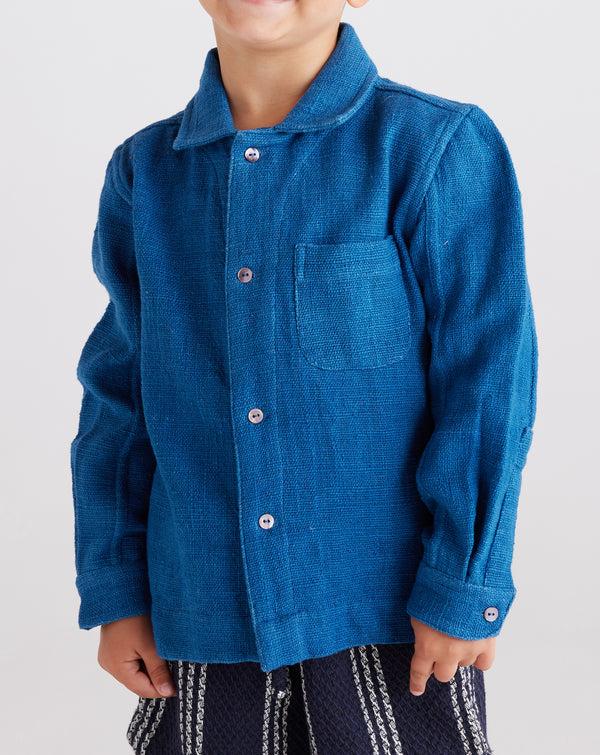 smr days Kids Enamorados Cotton Shirt in Midnight