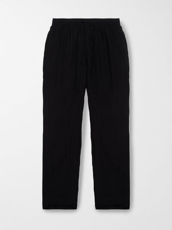 Smr Days Malibu Cotton Silk Trousers In Black