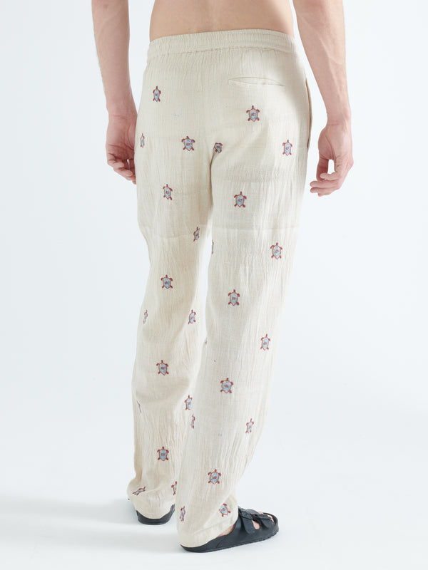 Smr Days Malibu Cotton Trousers In Cream
