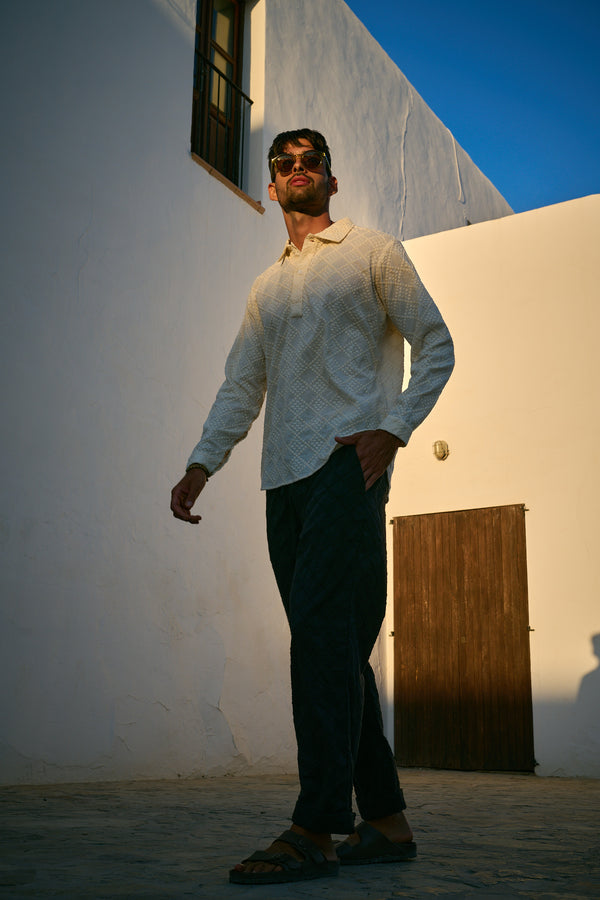 smr days Malibu Organic Cotton Trousers in Moonlit