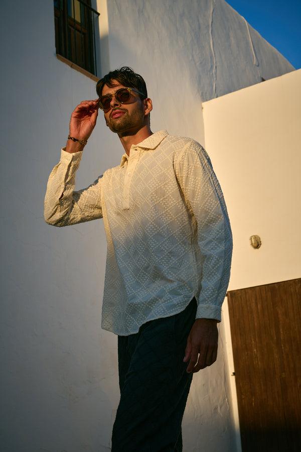 smr days Ornos Relaxed Fit Shirt in Ethereal