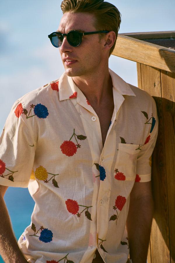 smr days Paraiso Organic Cotton Shirt in Garden